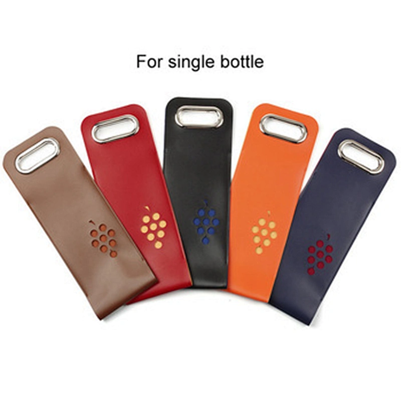 Custom colorful Exquisite reusable PU double single wine air bag protection for wine