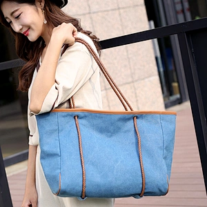 2020 new product elegent simple practical lightweight lady hand bag canvas for women for shopping