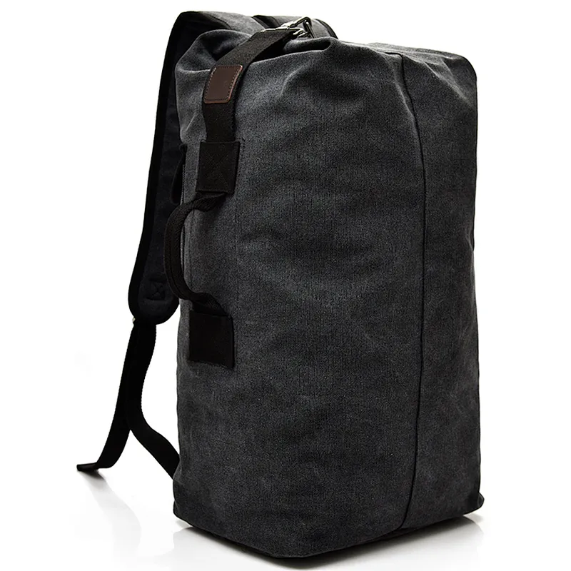 Large capacity Man travel duffle bag handbag canvas bucket shoulder bag Male Canvas Backpacks