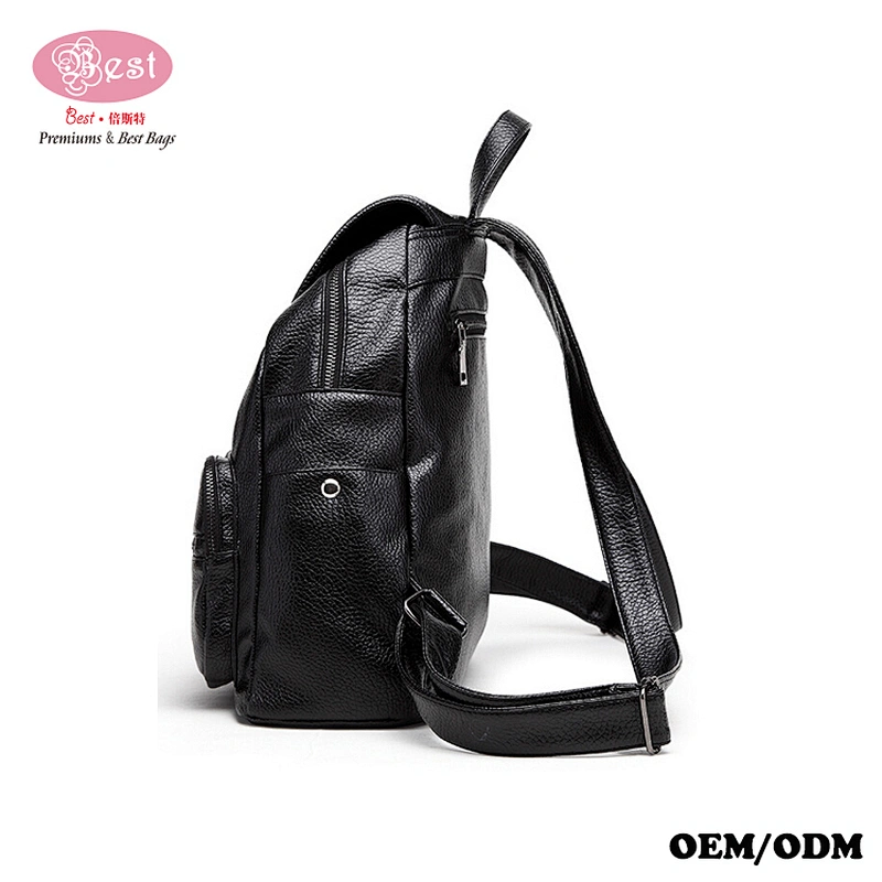 Fashion Shoulder School Bag Rucksack Women Girls PU Leather Backpacks