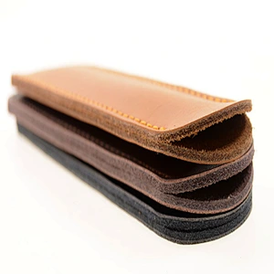 Customized Men leather cute pen bag felt plush
