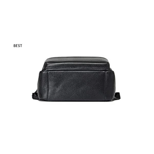 custom pu leather double shoulder backpack men's middle school students wholesale school bags for travel
