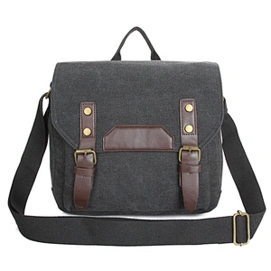 Wholesale men woman fashion small canvas crossbody messenger cross bag for men