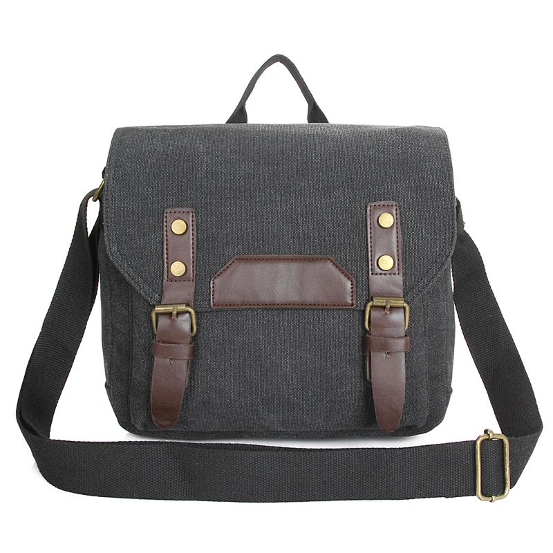 Wholesale men woman fashion small canvas crossbody messenger cross bag for men