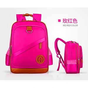 2019 light weight reduction and waterproof  rider protection school bag for children in grades 1 through 6