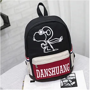 High quality fashion leisure custom print canvas school bags day backpacks made in china
