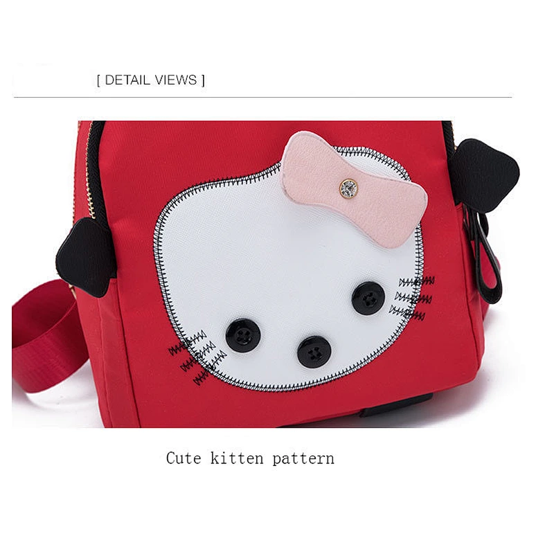 2020 Amazon top sellers korean style durable waterproof big capacity cartoon cute cat kids school bag for school