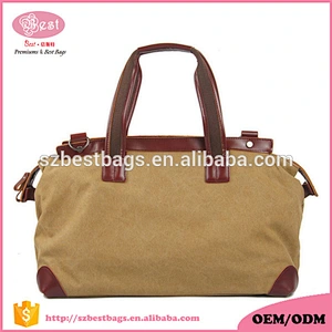 Big capacity travel bag canvas cotton duffel bag