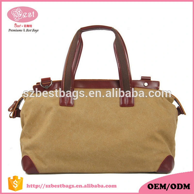 Big capacity travel bag canvas cotton duffel bag