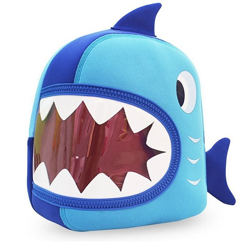 Custom children kids cute cartoon animal school backpack schoolbags book bag