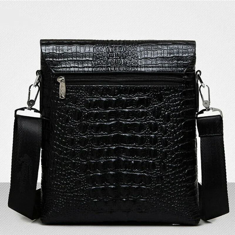 Leather Black Crocodile Sling 10