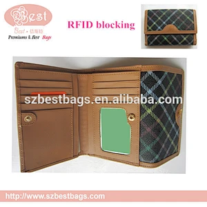 0015high-quality new style RFID blocking leather men's rfid wallet