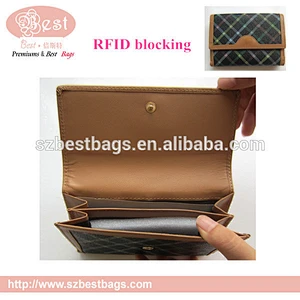 0015high-quality new style RFID blocking leather men's rfid wallet