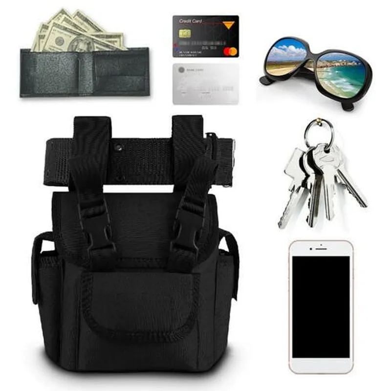 Men's Drop Leg Bag Waist Fanny Pack Belt Tactical Motorcycle Multi-purpose Bag