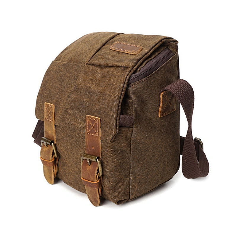 Cross-Border Camera Bag Men's Messenger Bag Waterproof Canvas Photography Bags