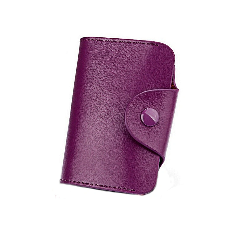 Best Selling Handmade Real Leather Multi C/C Slots Gusset Design Credit Card Holder Wallet