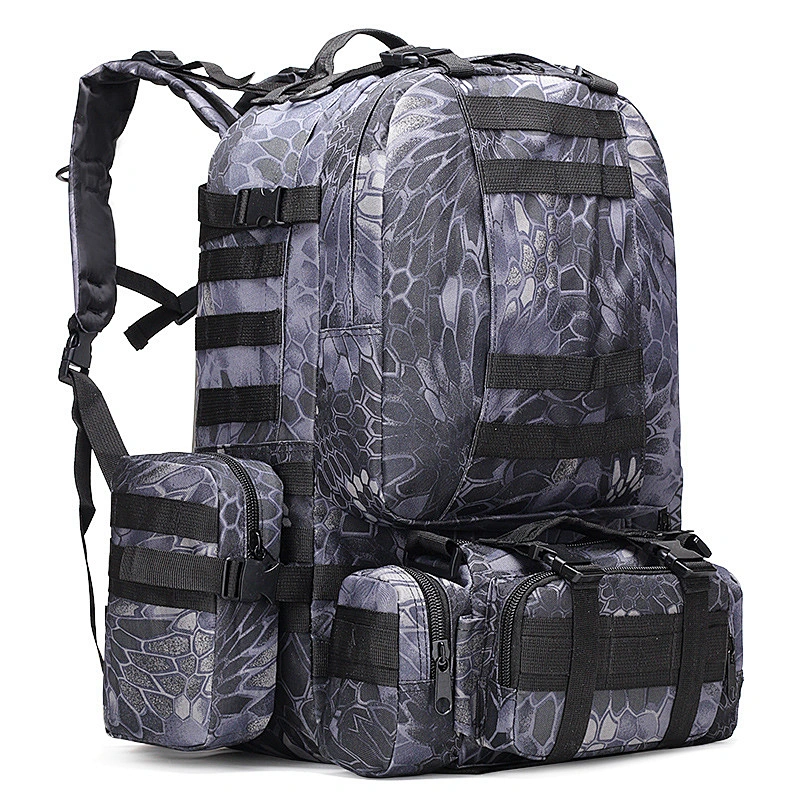 2020 new style  Mens canvas handbag  Military Tactical Backpack Rucksacks Large Capacity Camping Hiking Bag