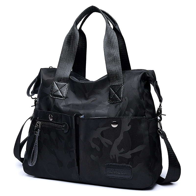 Latest college girls shoulder messenger nylon polyester cloth sling bags for ladies