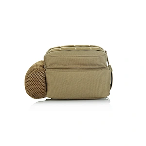 Custom waterproof military camouflage cross body messenger bag with bottle holder