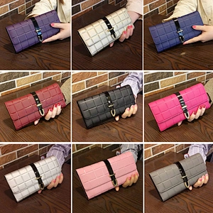 2020 cheap high quality elegent durable collapsible PU wallet women for shopping