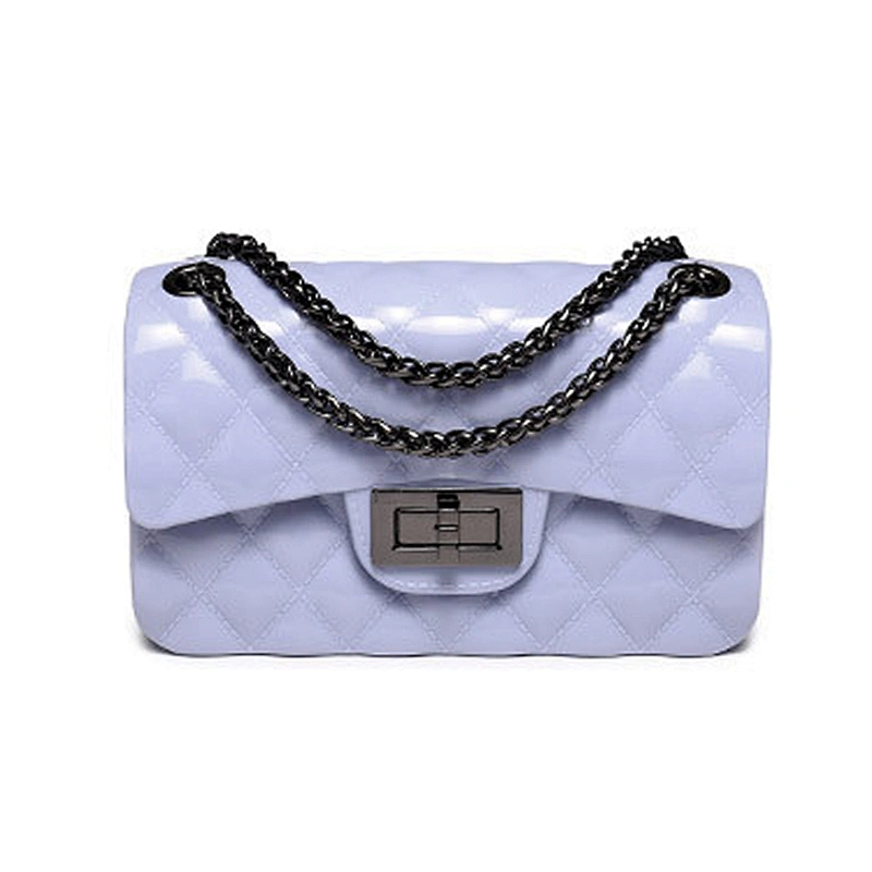 2019 new  classic and fashionable jelly CF bag with diamond lattice and single shoulder for  daily use or shopping