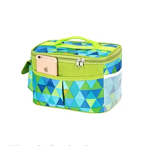 OEM soft waterproof frozen insulated 6 can cooler bag with zipper for frozen food