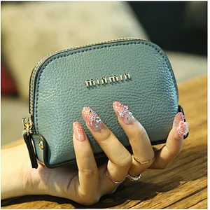 Wholesale ladies wallets and latest design ladies girls mini pu coin purse