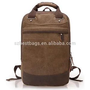 Factory casual canvas bag man bag computer backpack student leisure shoulder bags