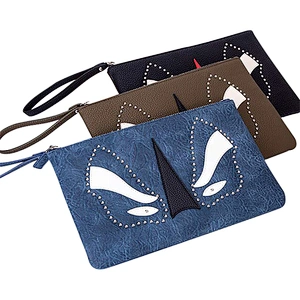 Imported Polyester Fiber Cash Zipper Bag Women handbags with short strap