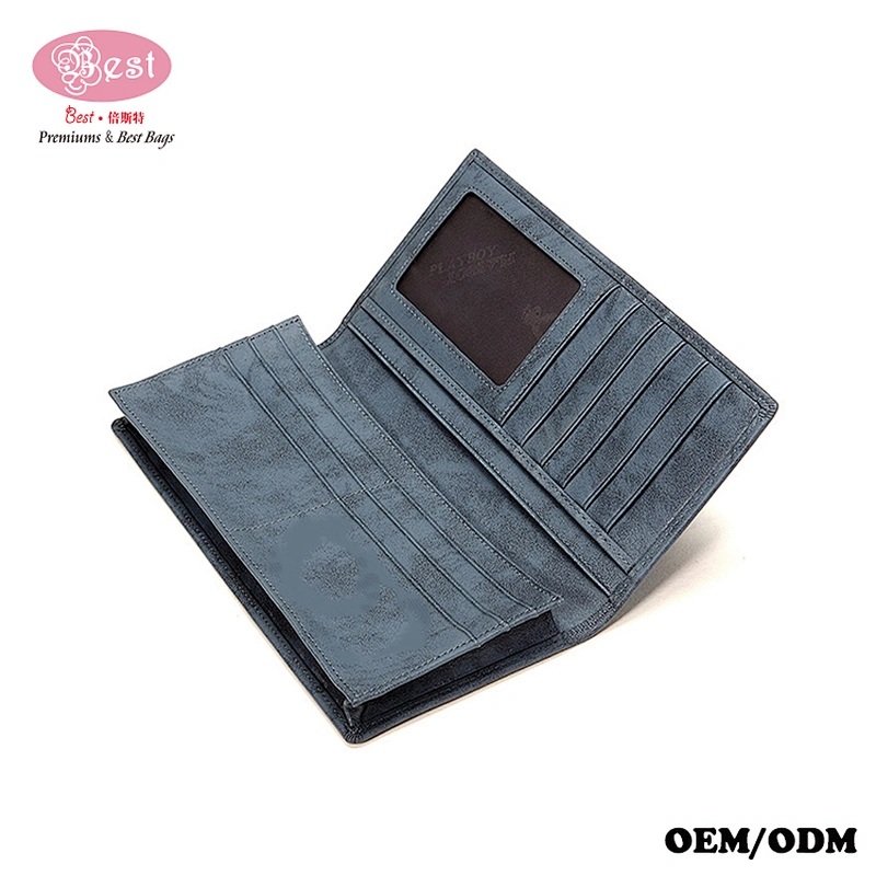 Wedding anniversary gift 2019  fashion genuine leather wallet money clip purse minimal wallet
