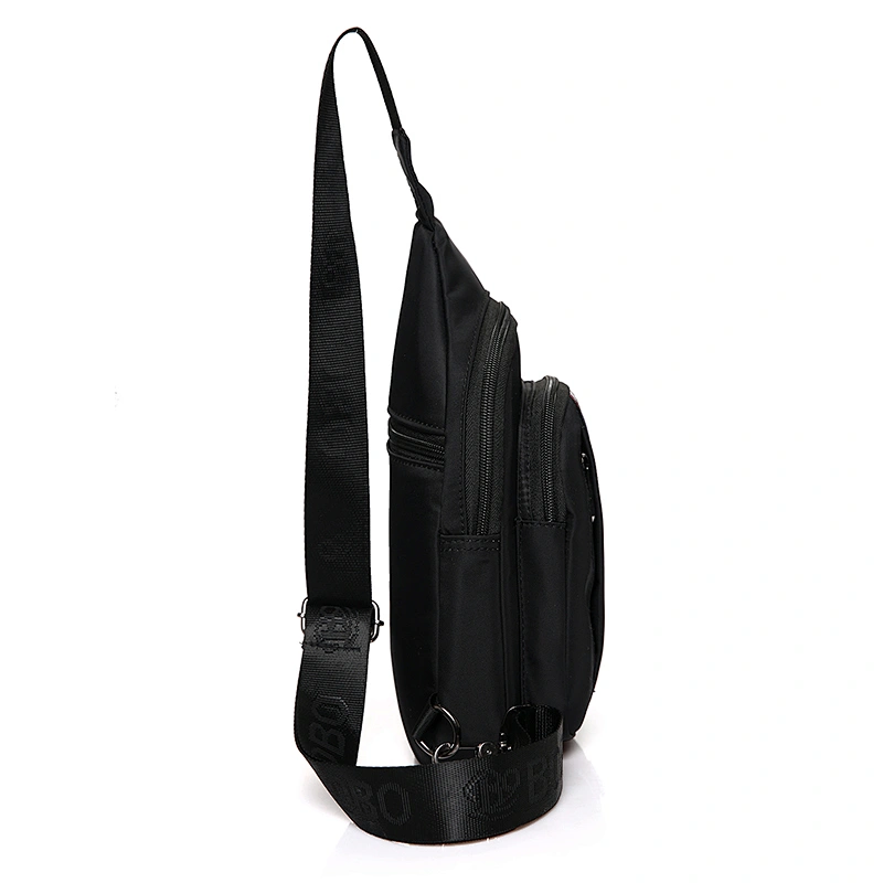 Waterproof outdoor crossbody messenger chest shoulder sling bag wiht earphone outlet