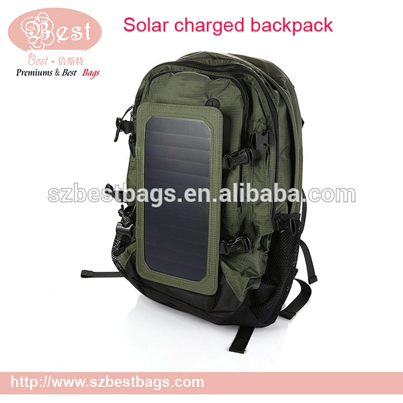 wholesale solar battery charger backpack for outdoor