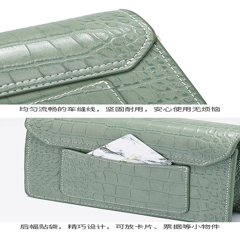 2019 Korean style simple versatile alligator pattern bag cross body bag for shopping or daily used