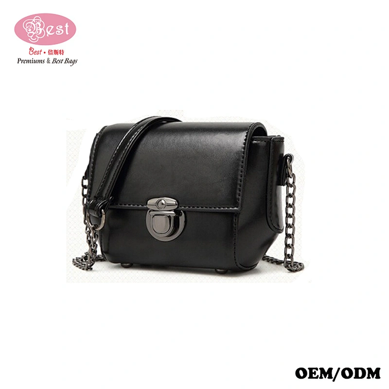 Stylish Korean Chain Bags PU Leather Handbags Girl Messenger Bag