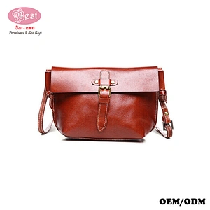 Leather Handbag Manufacturer 100% Pure Vegetable Tanned Leather Crossbody Bag Vintage Shoulder Bag Lady Handbag
