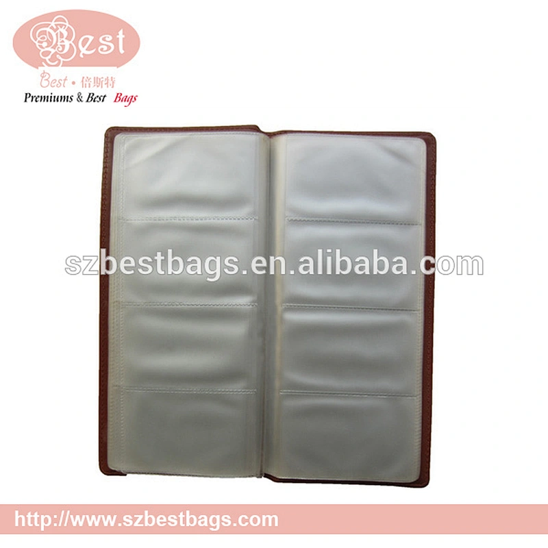 PVC pockets leather business card holder from shenzhen factory