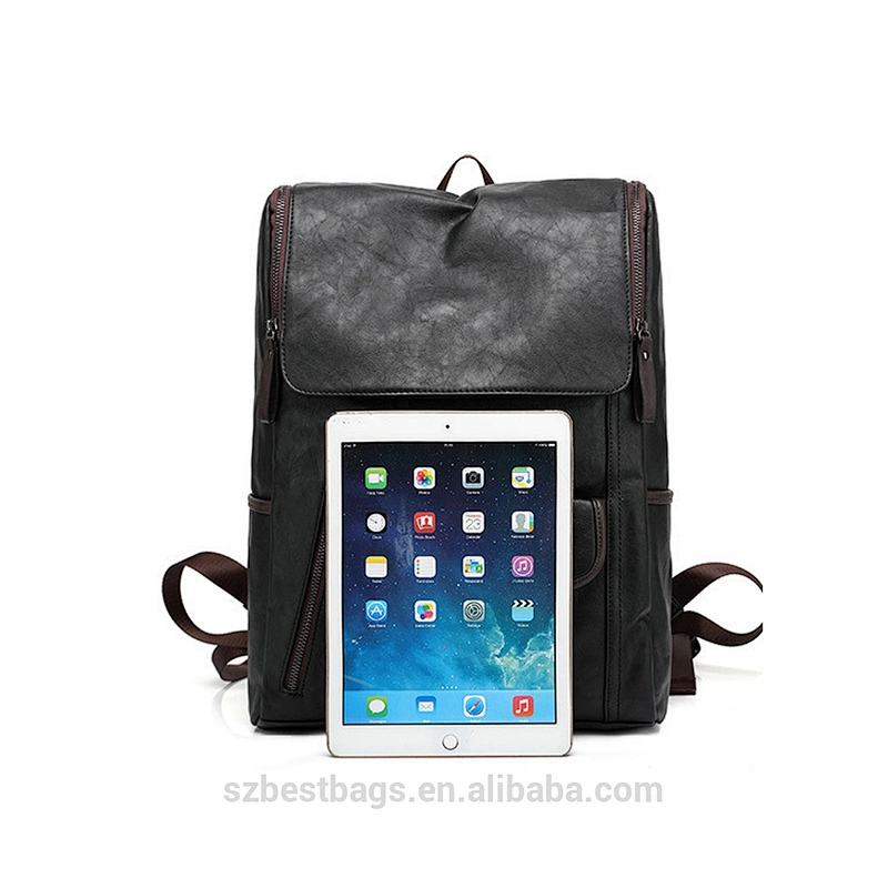 trend 2019 brown leather backpack Hot backpacks for girls college notebook computer holder bag