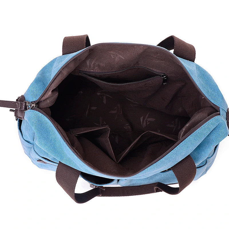 Travel Multi Pocket Tote Large Capacity canvas Crossbody Shoulder Bag Ladies Handbag