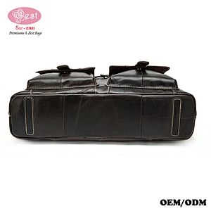 Good Quality Old Fashion Western Classical Men Satchel Bag Genuine Leather Messenger Bag For Man