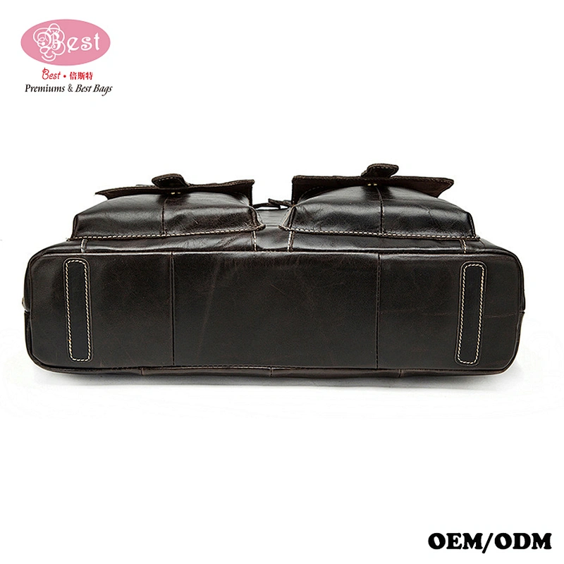 Good Quality Old Fashion Western Classical Men Satchel Bag Genuine Leather Messenger Bag For Man