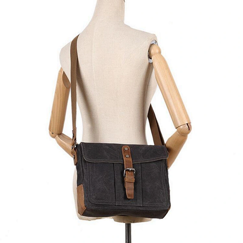 New Men's waxed canvas bag making machine eco bag canvas wholesale custom canvas tote bag