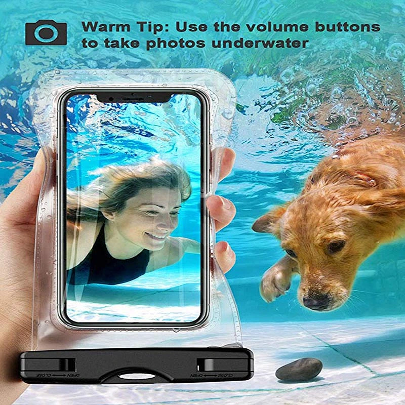 2019 Hot Amazon Beach Travel Bath Waterproof Case for phone Pouch Dry Bag Protective Pouch for Pools
