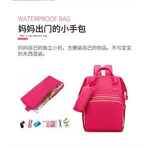 Multi-function large capacity USB port leisure mum & baby bag for travel or camping