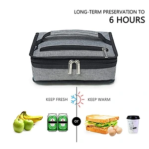 Wholesale Eco-friendly Portable Food Storage Insulated Adult Mini Lunch Bag For Men for outdoor camping