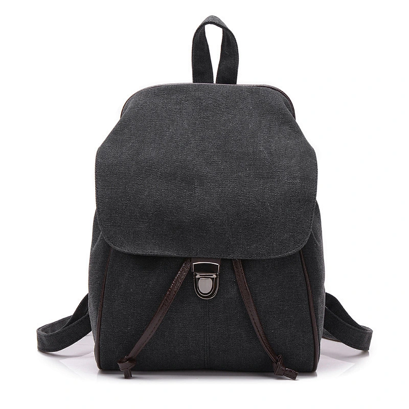 2020 Unisex Backpack Vintage Canvas genuine Leather Rucksack College School bag big girl Casual Daypack Outdoor one piece