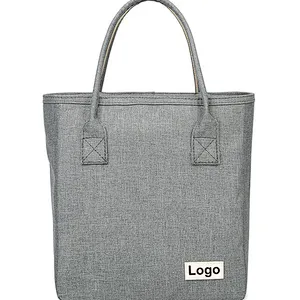 Wholesale travel luxury 600d polyester canvas shopping fitness food wine tote bag