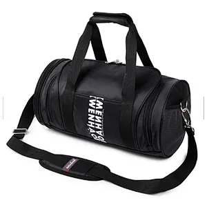 Water proof large foldable sport travel duffle duffel bag with shoe compartment