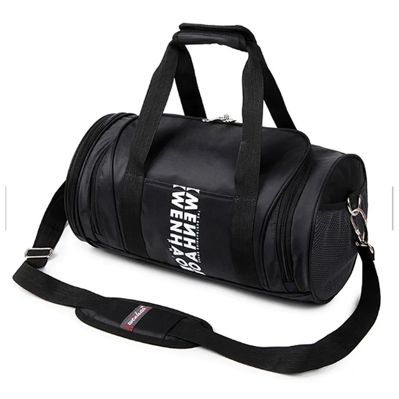 Water proof large foldable sport travel duffle duffel bag with shoe compartment