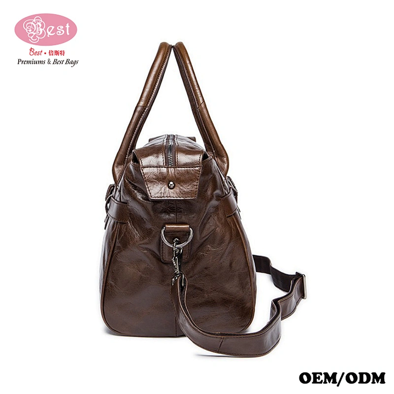 Genuine Leather Travel Weekender Overnight Sports Luggage Tote Duffle Bags