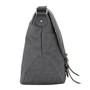 Custom small grey bassinet messenger mummy canvas mommy girl diaper bag
